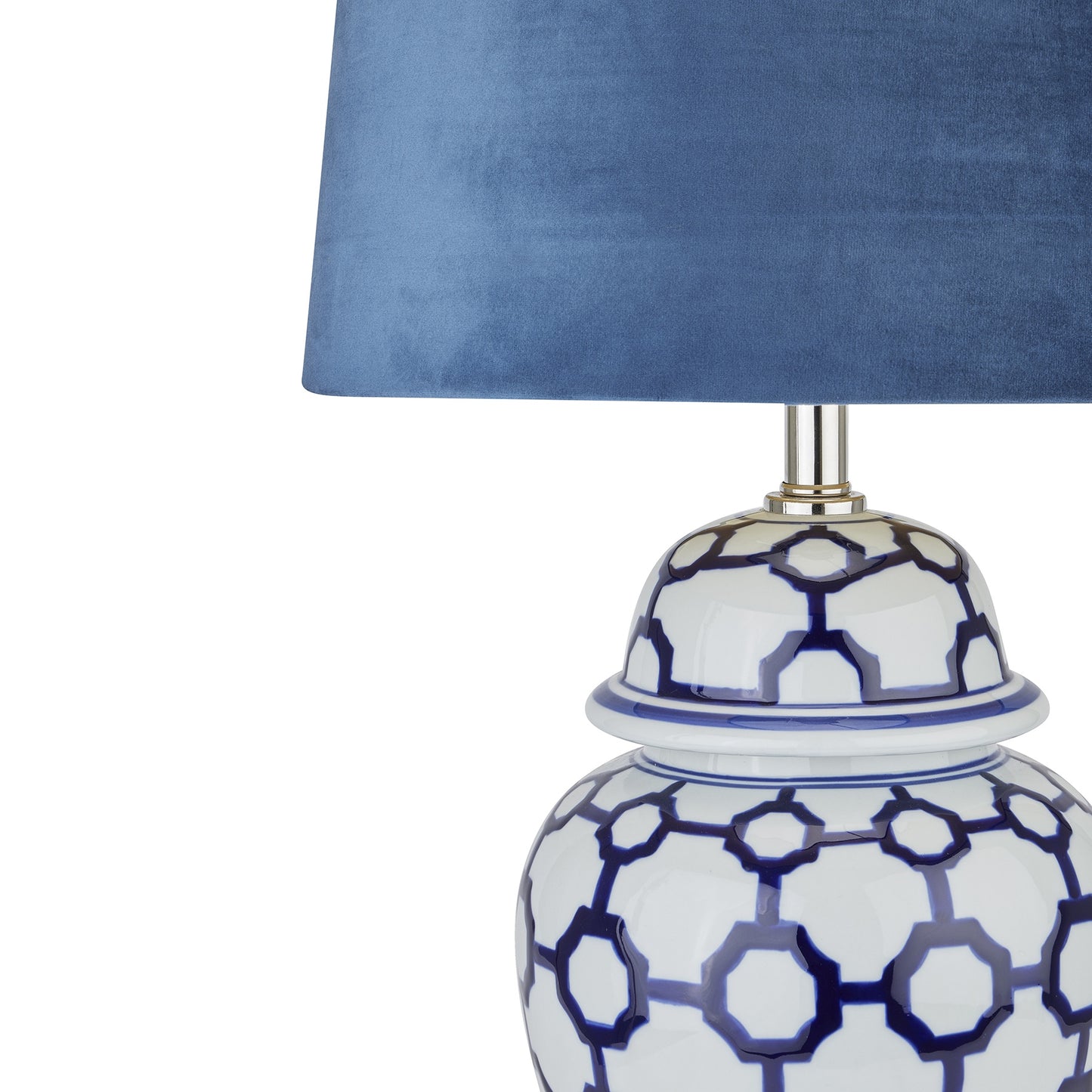 Delphinium Blue Ceramic Table Lamp