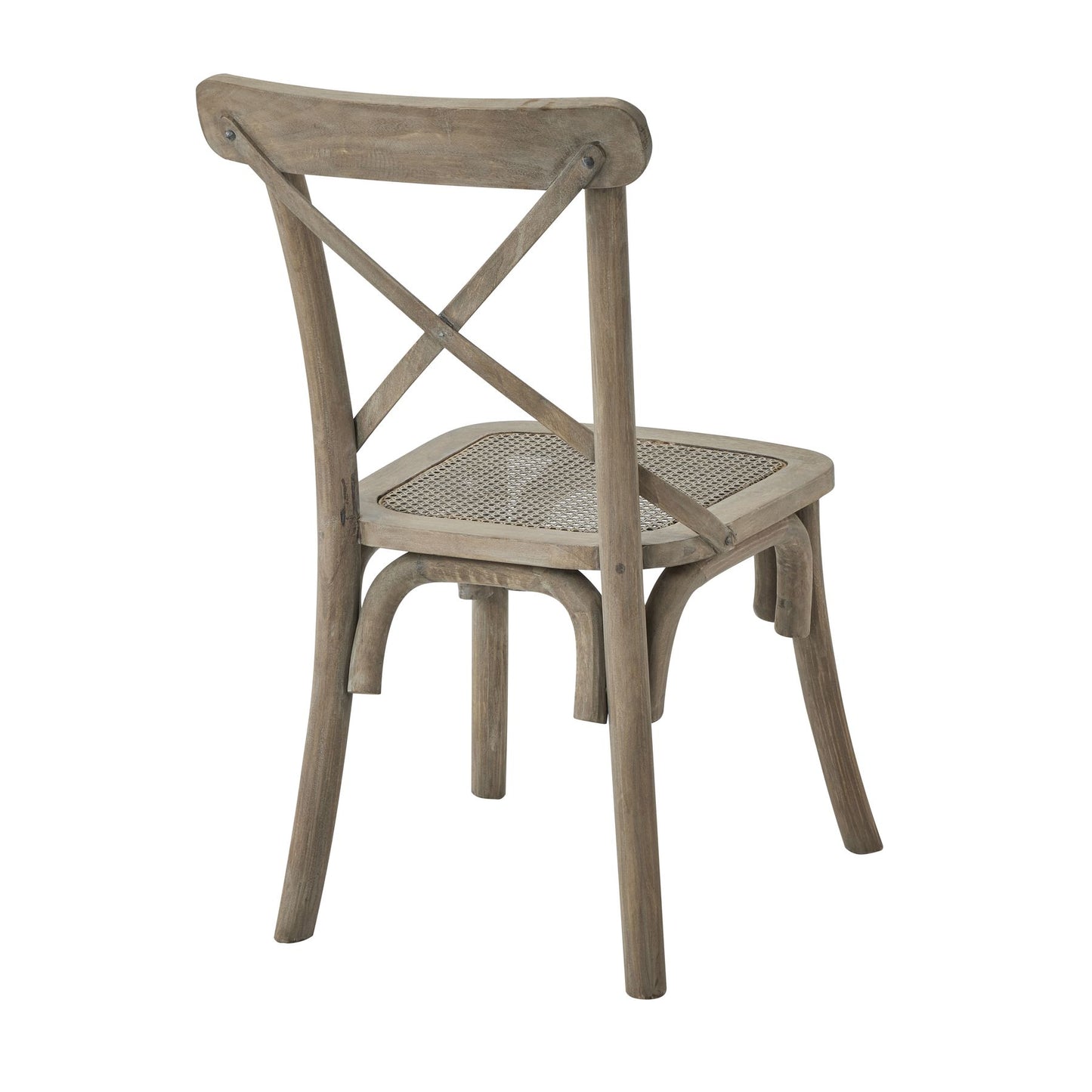 Portia Cross Back Chair With Rush Seat