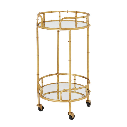 Gold Framed Drinks Trolley