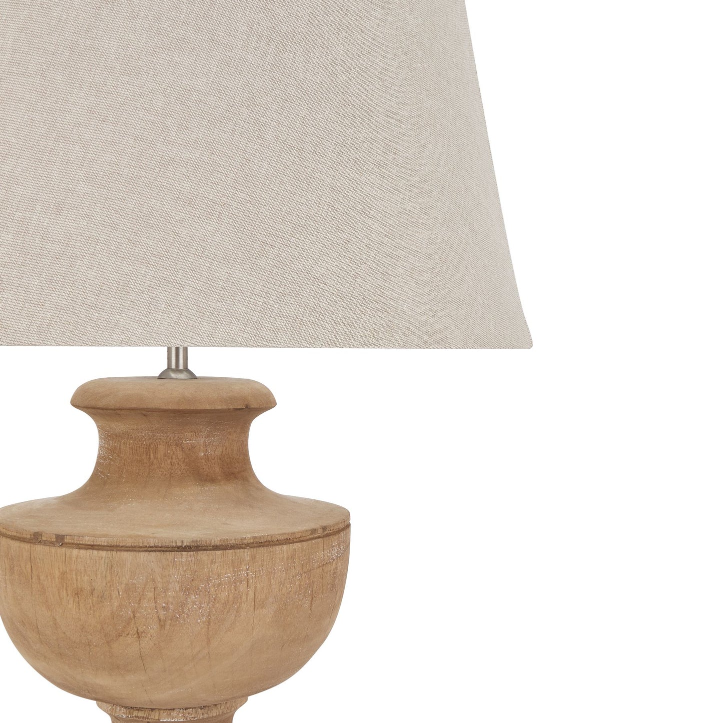 Carberry Light Wood Bowl Lamp