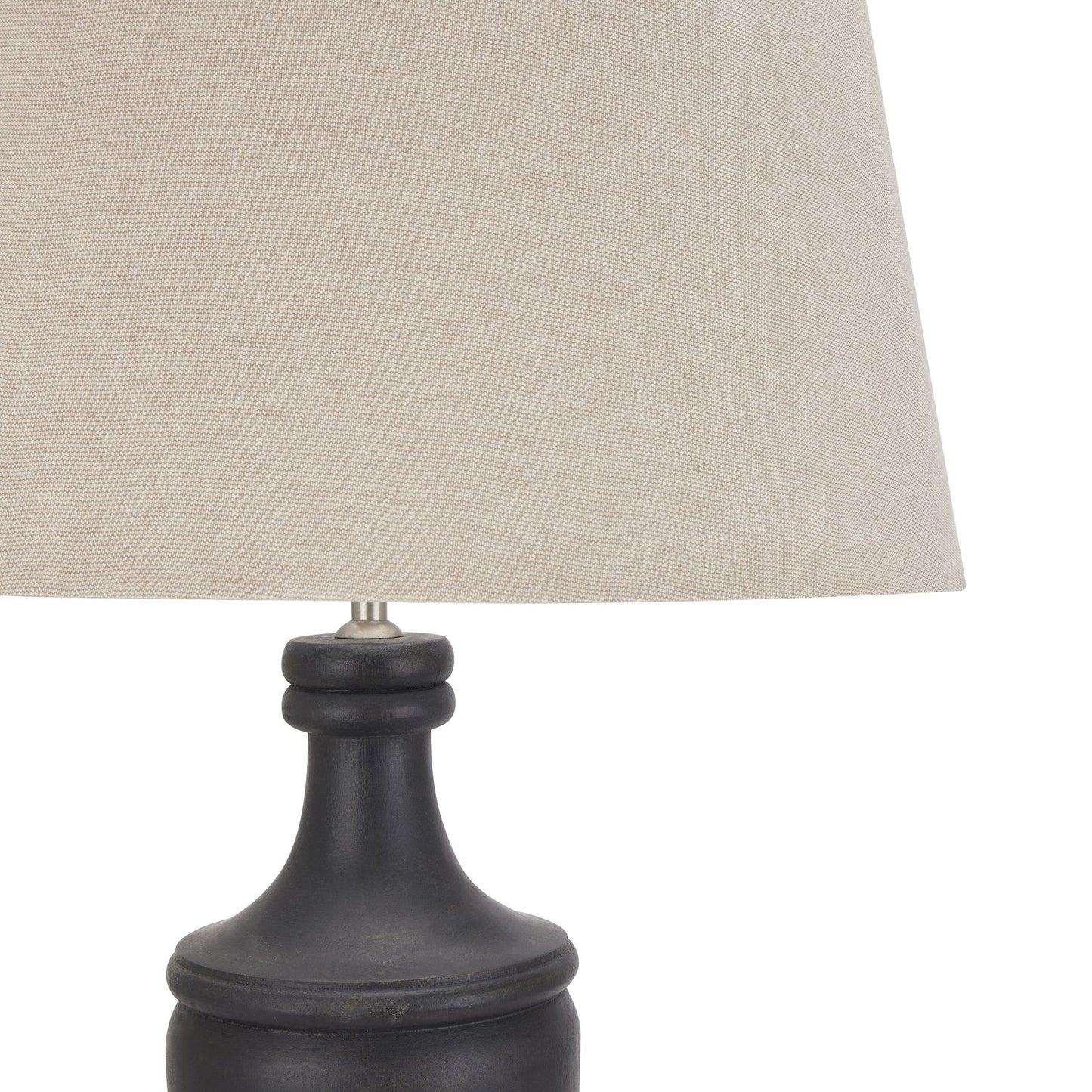 Carberry Dark Grey Stanchion Lamp