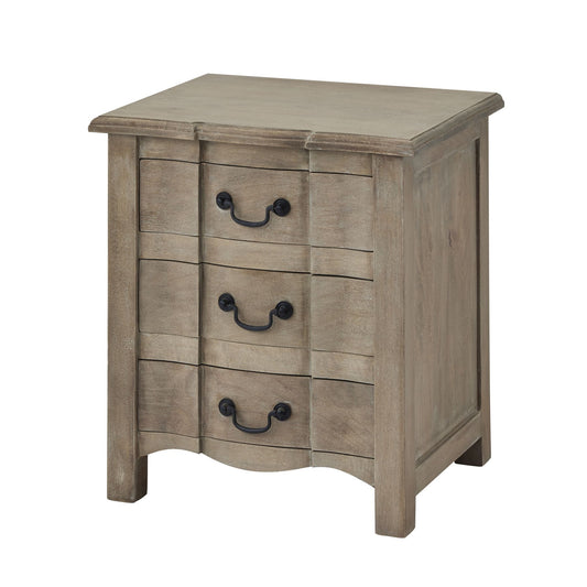 Portia Collection 3 Drawer Bedside Table
