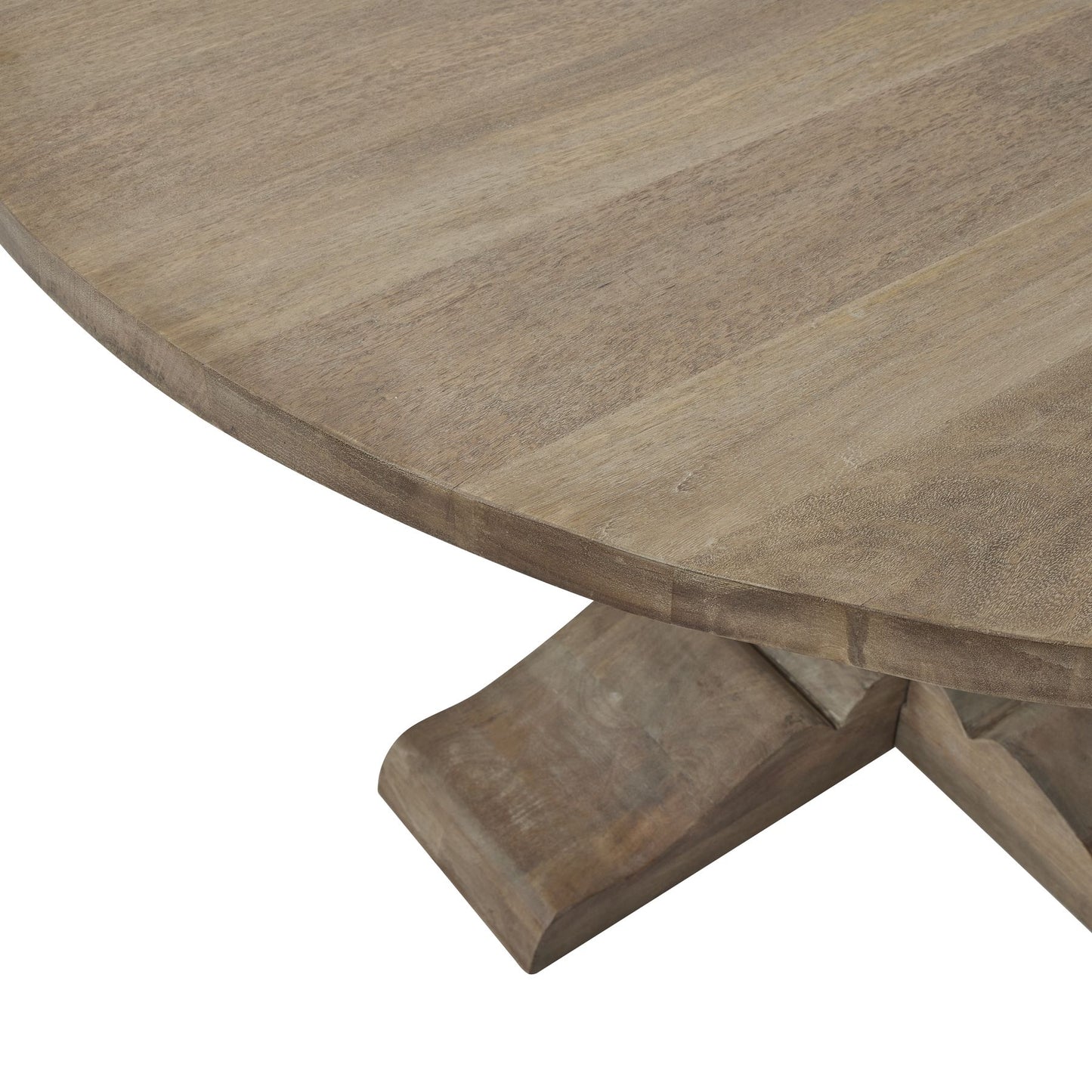 Portia Round Wood Pedestal Dining Table